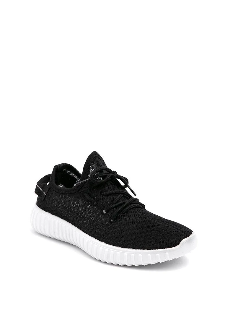 Black Net Sporty Shoes