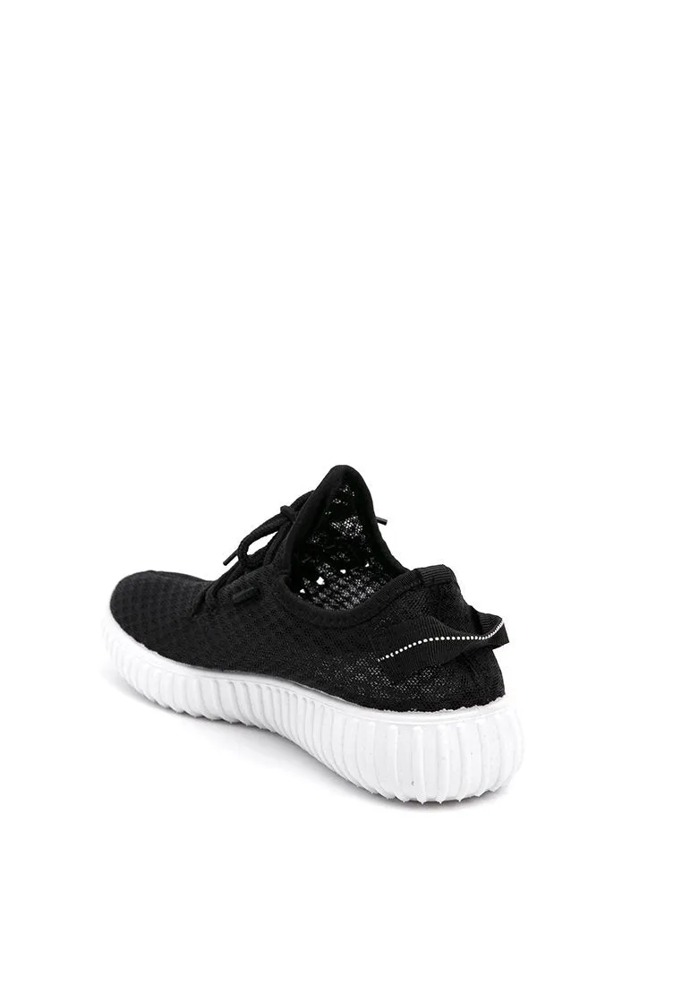Black Net Sporty Shoes