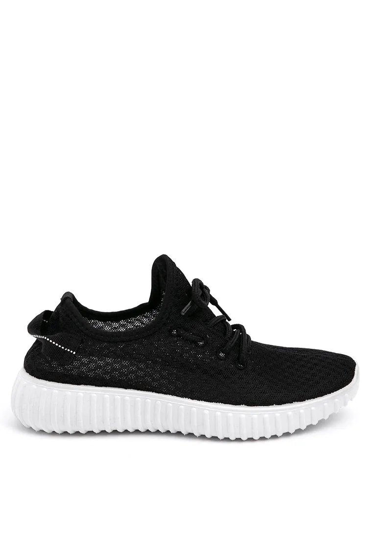 Black Net Sporty Shoes
