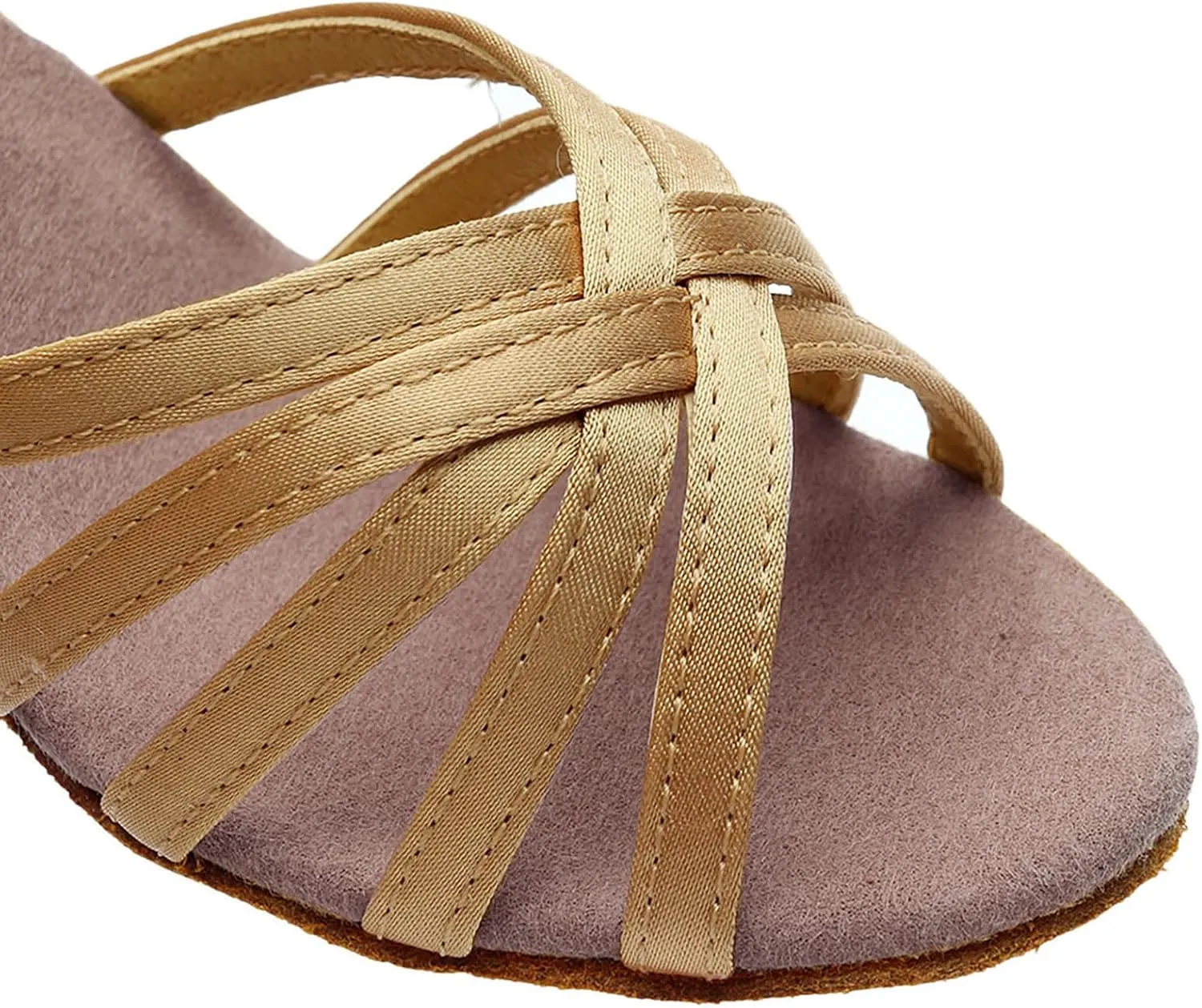 Chunky Heel Sandals for Women Open Toe Ankle Strap Strappy Heels Wedding Party Dress Shoes