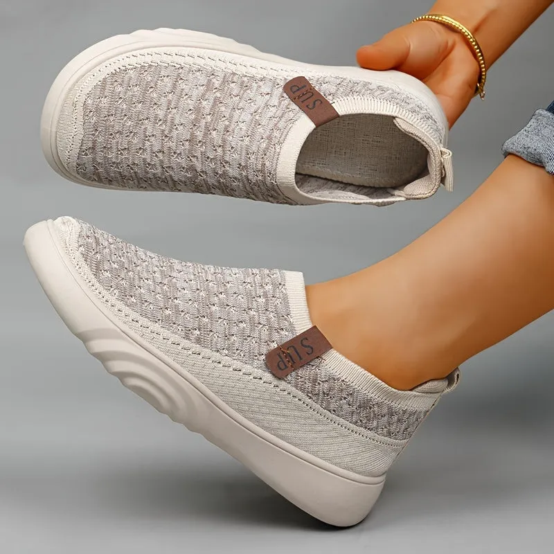 Dames slip-on loafers adembaar, niet-slip en handig