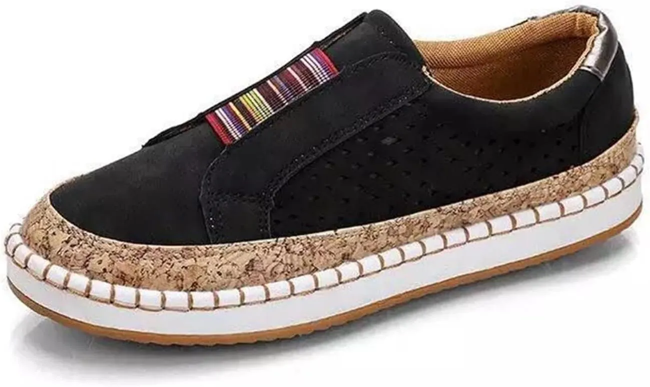Lausiuoe Shoes For Women Dressy Comfortable Fashion Canvas Shoes Classic Casual Low Top Slip On Sneakers Walking Flat Loafers