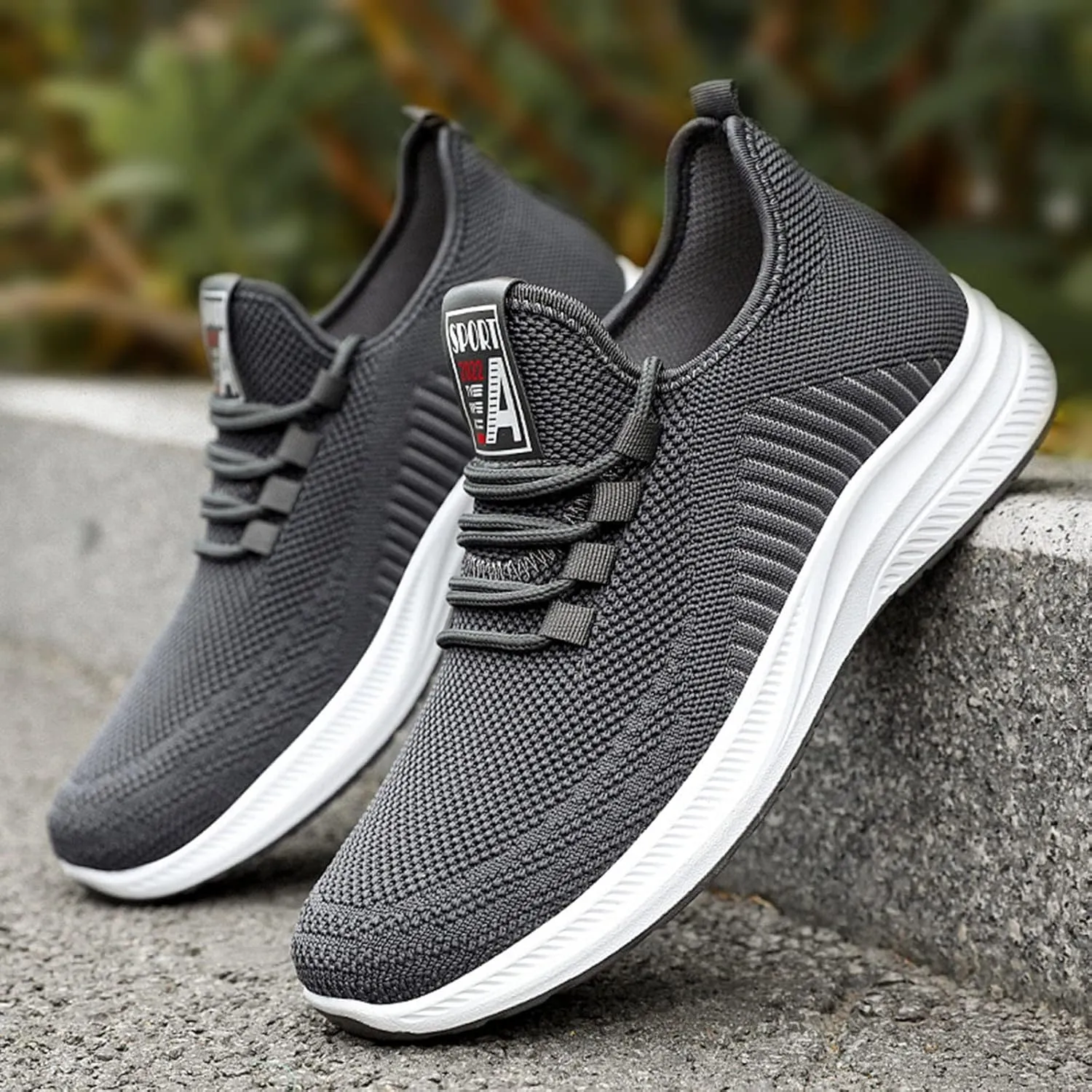 Mens Loafers & Slip-Ons Men Autumn and Winter Comfortable Fashion Lightweight Breathable Soft Solid Color Slip On