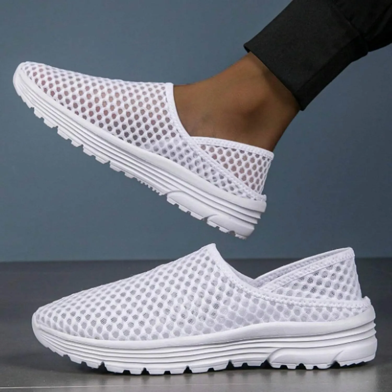 Mens Loafers & Slip-Ons Men's and Women's Lazy Slip-On Shoe Breathable Semi Casual Sports Shoes