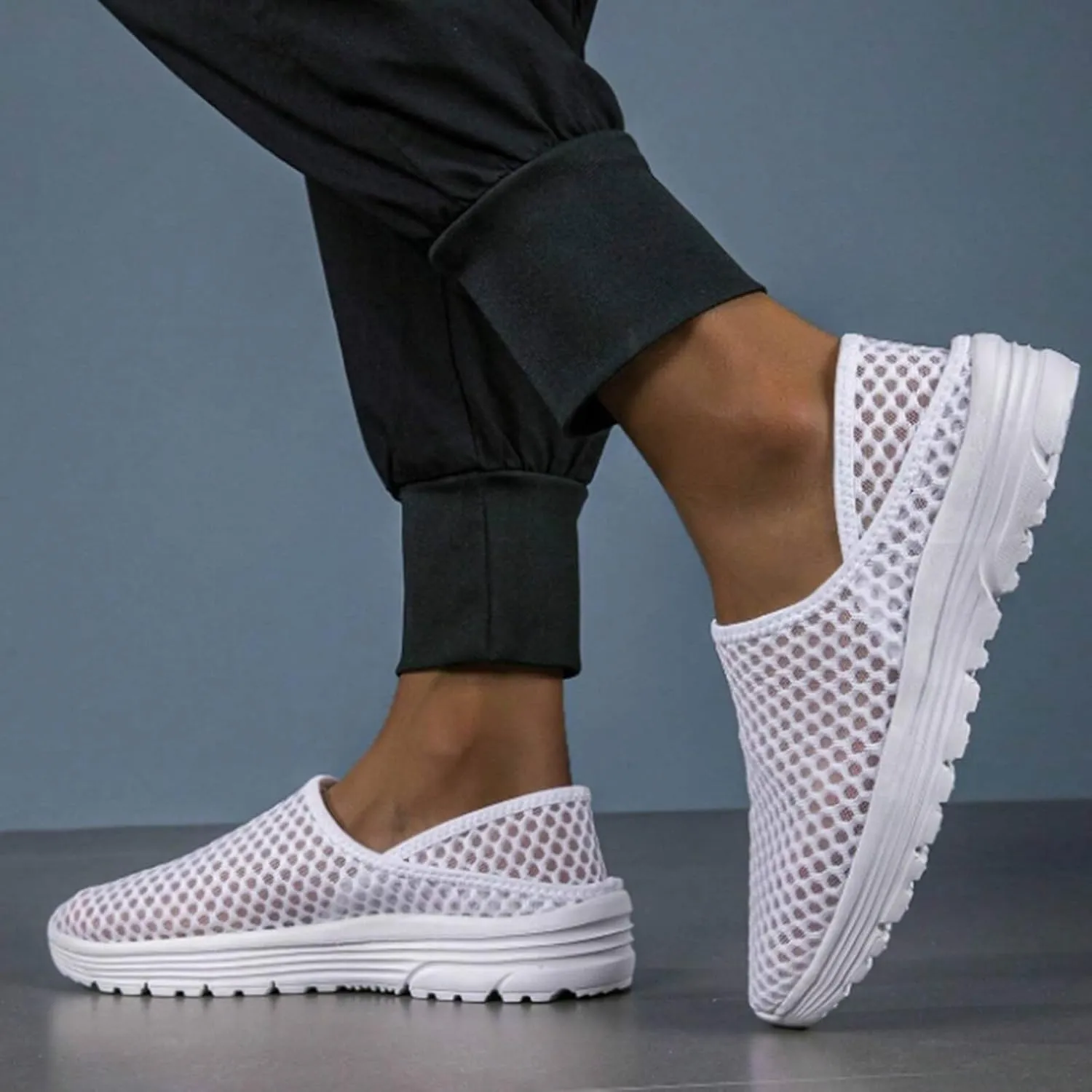 Mens Loafers & Slip-Ons Men's and Women's Lazy Slip-On Shoe Breathable Semi Casual Sports Shoes