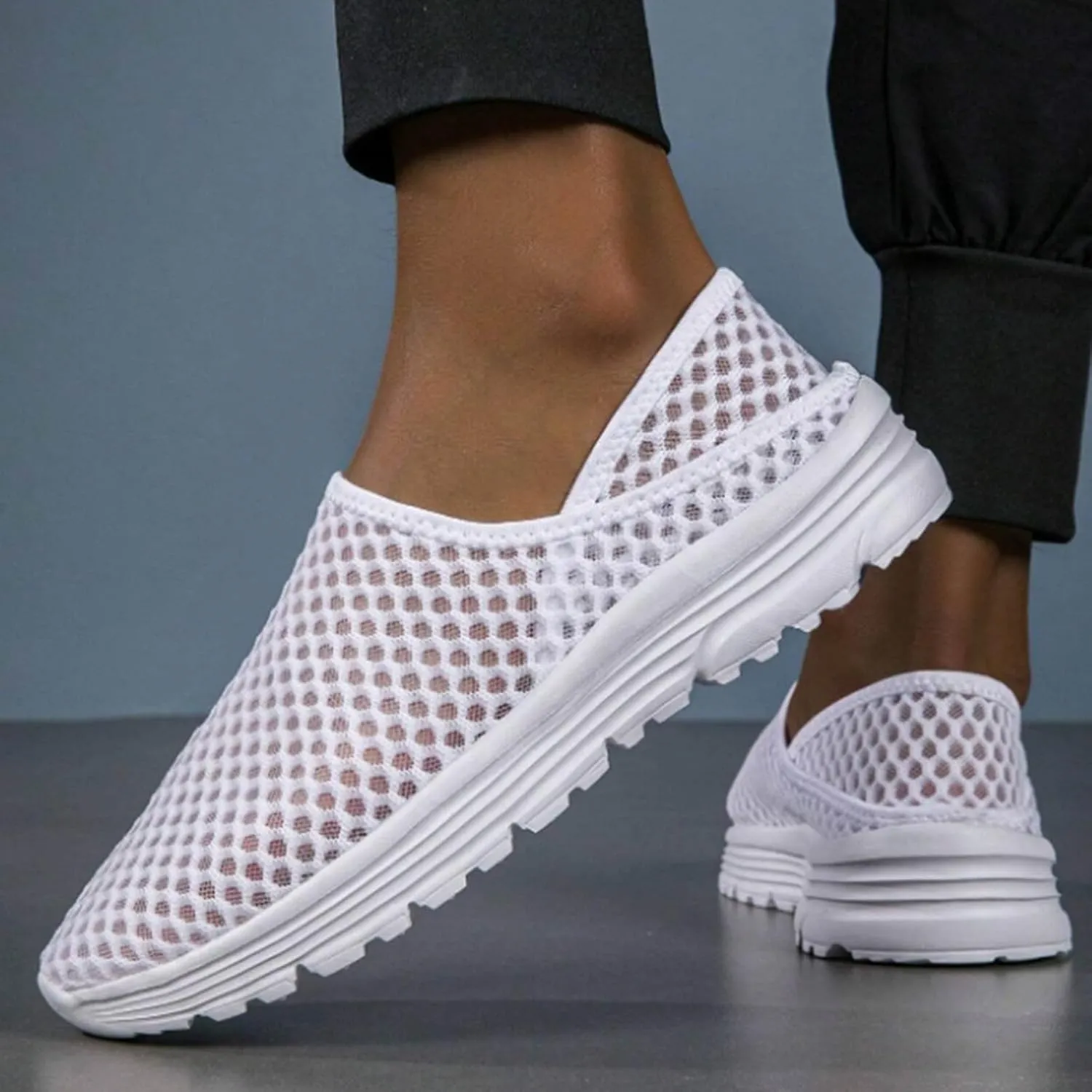 Mens Loafers & Slip-Ons Men's and Women's Lazy Slip-On Shoe Breathable Semi Casual Sports Shoes