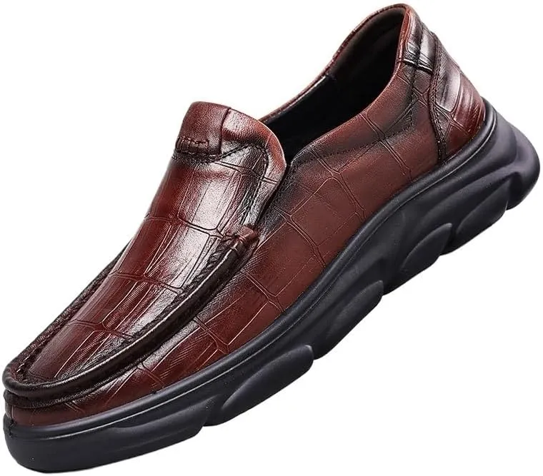 Men's Loafers Comfort Business Casual Slip-on Loafer Shoe Dress for Office Daily Walking Driving