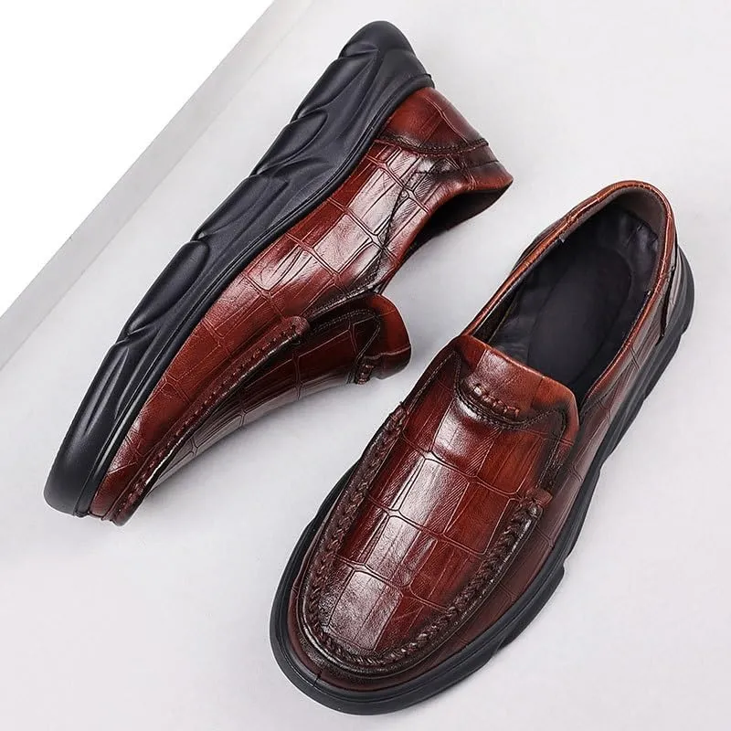 Men's Loafers Comfort Business Casual Slip-on Loafer Shoe Dress for Office Daily Walking Driving