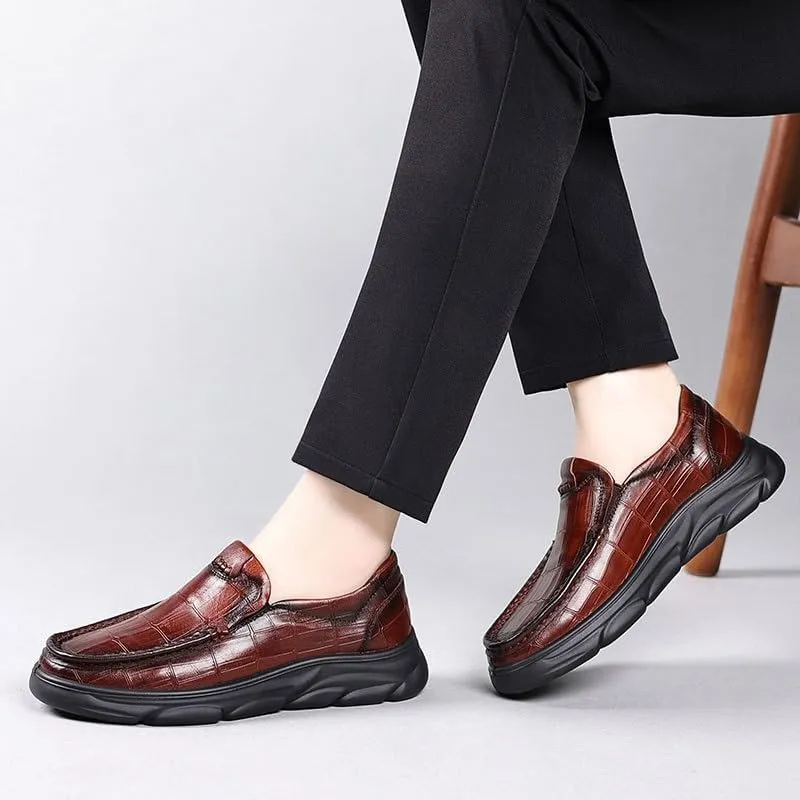Men's Loafers Comfort Business Casual Slip-on Loafer Shoe Dress for Office Daily Walking Driving