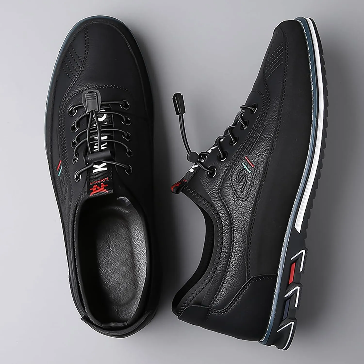 Men's Oxford Shoes Classic Leather Loafers with Business Casual Style Anti-Slip and wear-Resistant Design