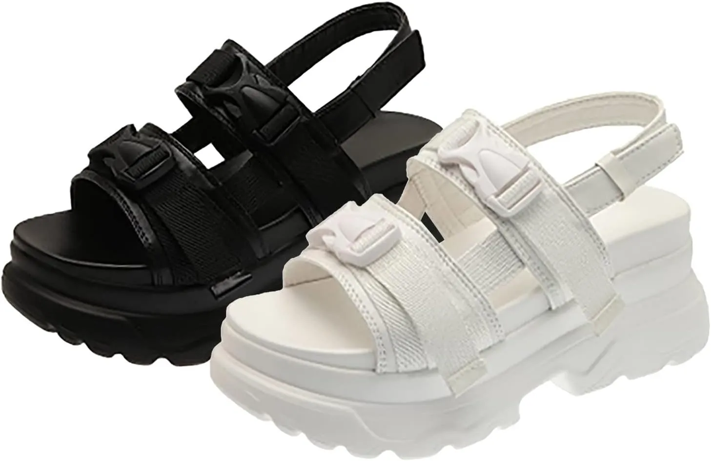 Platform Sandals Women Dressy Crisscross Straps Chunky Block Heel Lightweight Summer Evening Sandals Padded Arch Support 2025 Spring and Summer Vacation