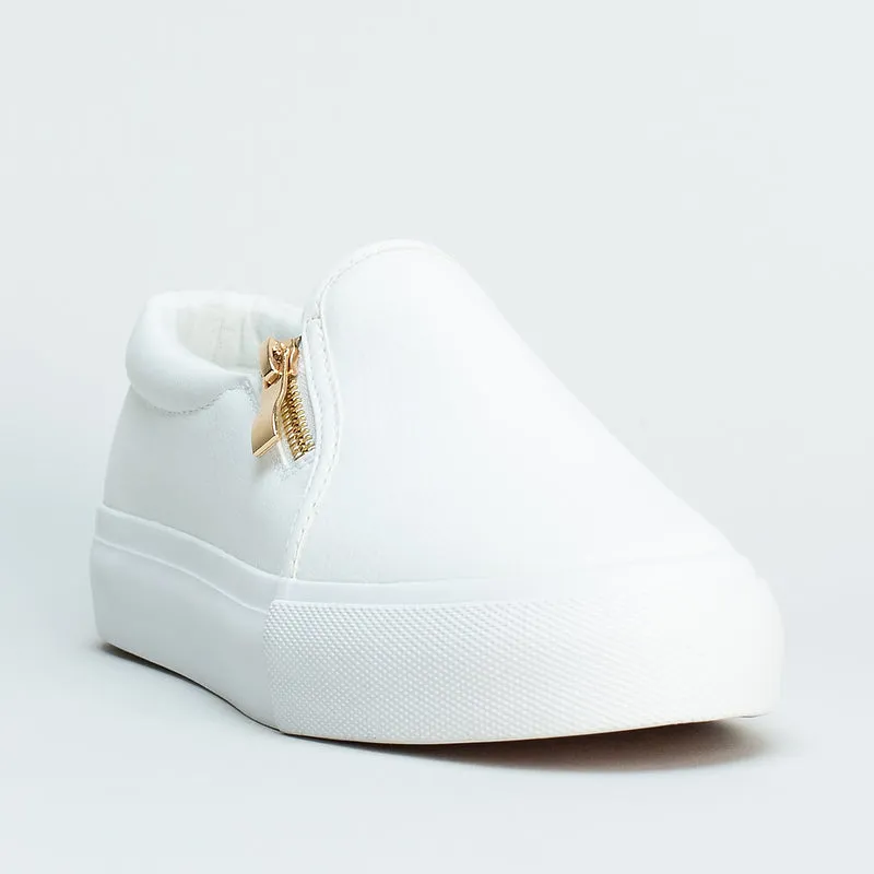 Slip On Sneaker With Zip _ 161130