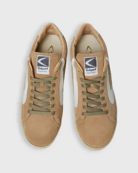 Tournament Suede Sneaker in Cappuccino Bianco