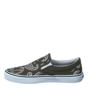 Ua Classic Slip-on (peace Paisley)grplftrwht