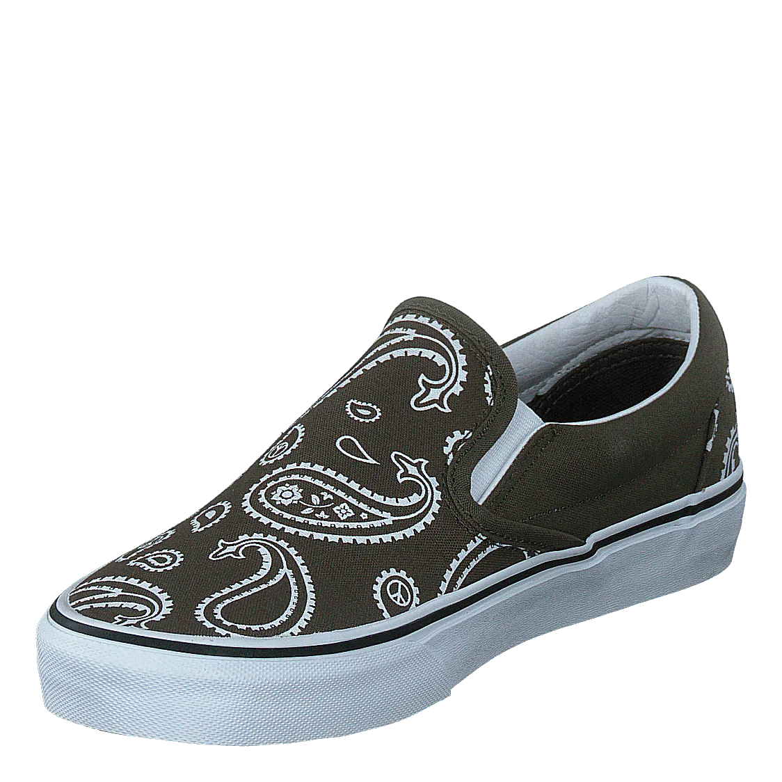 Ua Classic Slip-on (peace Paisley)grplftrwht