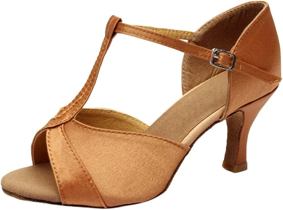 Women Open Toe Heeled Sandals Chunky Block Heel Strappy Ankle Strap Comfortable Shoes