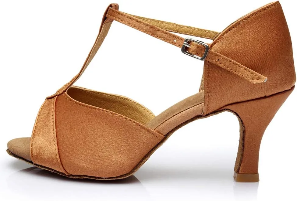 Women Open Toe Heeled Sandals Chunky Block Heel Strappy Ankle Strap Comfortable Shoes
