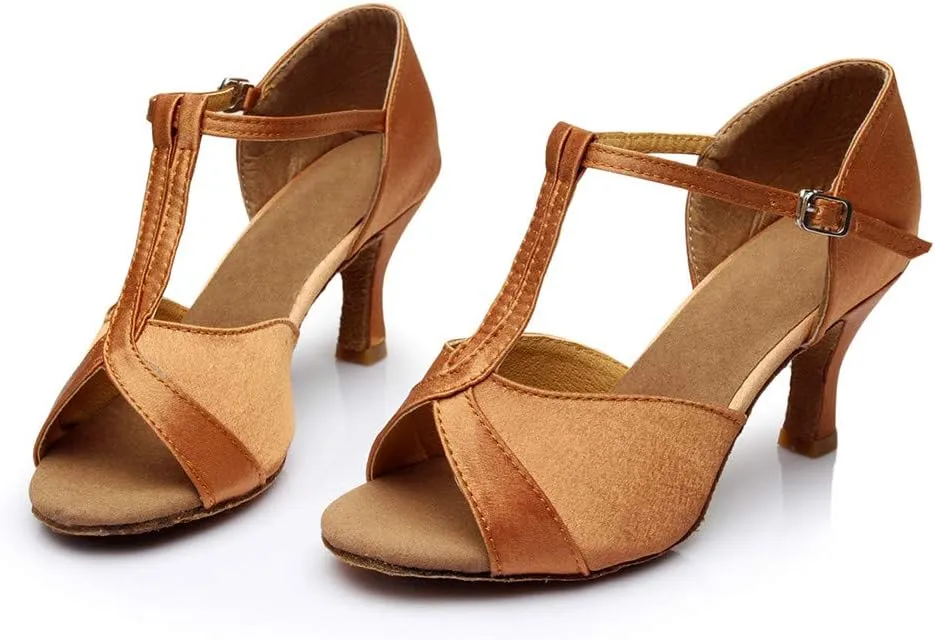 Women Open Toe Heeled Sandals Chunky Block Heel Strappy Ankle Strap Comfortable Shoes